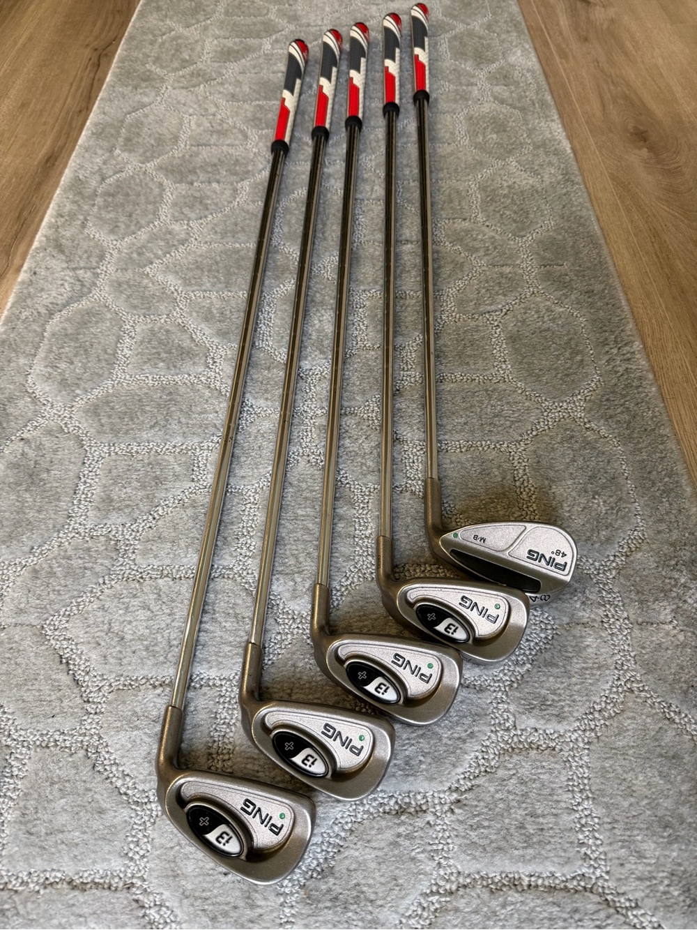 Ping i3 (2002) Golf Irons w NEW Super Stroke Grips (5 Clubs - 5, 7, 8, 9, Wedge)
